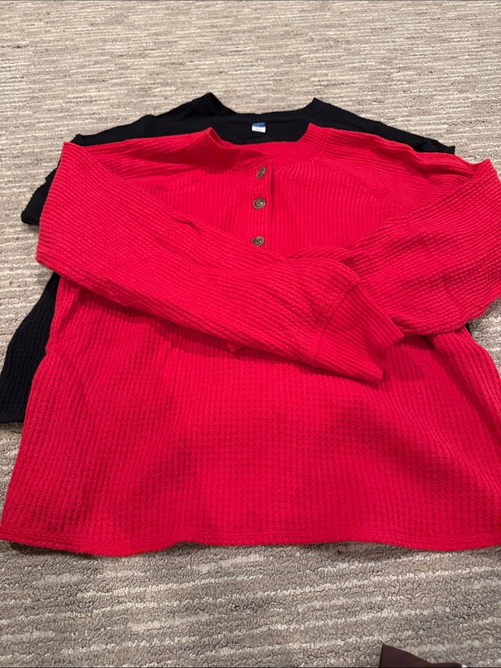 Old navy thermal Henley tops